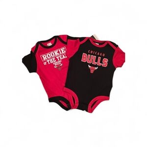 NBA Chicago Bulls Infant 2-Pack Onsies 3/6 Months
